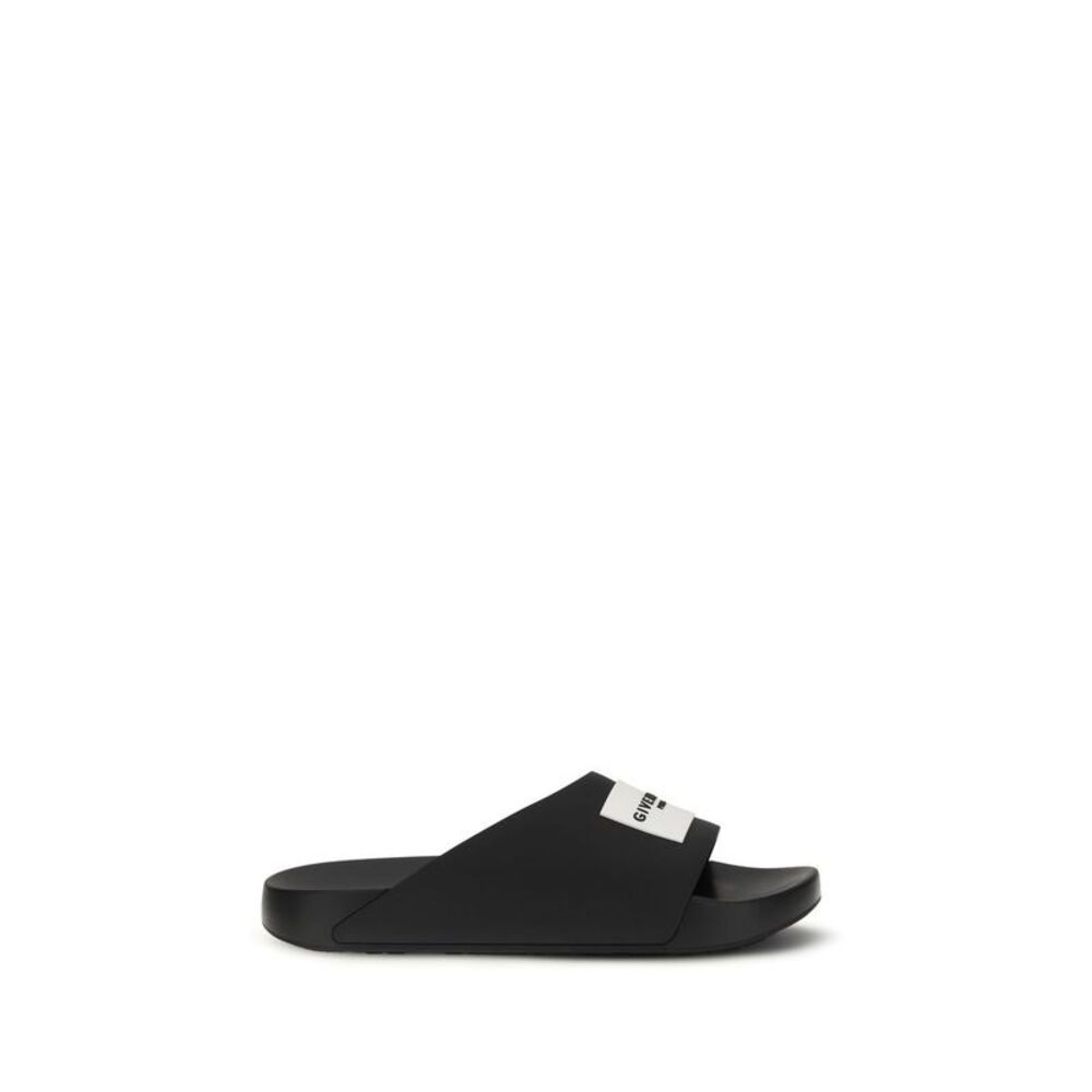 Givenchy Black Rubber Men's Slippers
